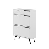 Dulap de pantofi alb din PAL melaminat 110 cm Asta Decortie